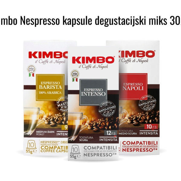 Kimbo Nespresso kapsule degustacijski miks 30/1